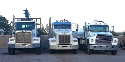 3 trucks in a row