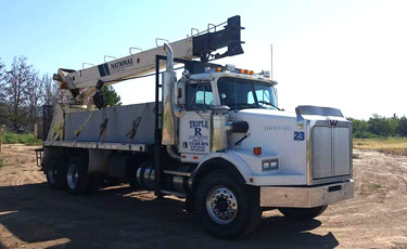 septic tanker truck digger